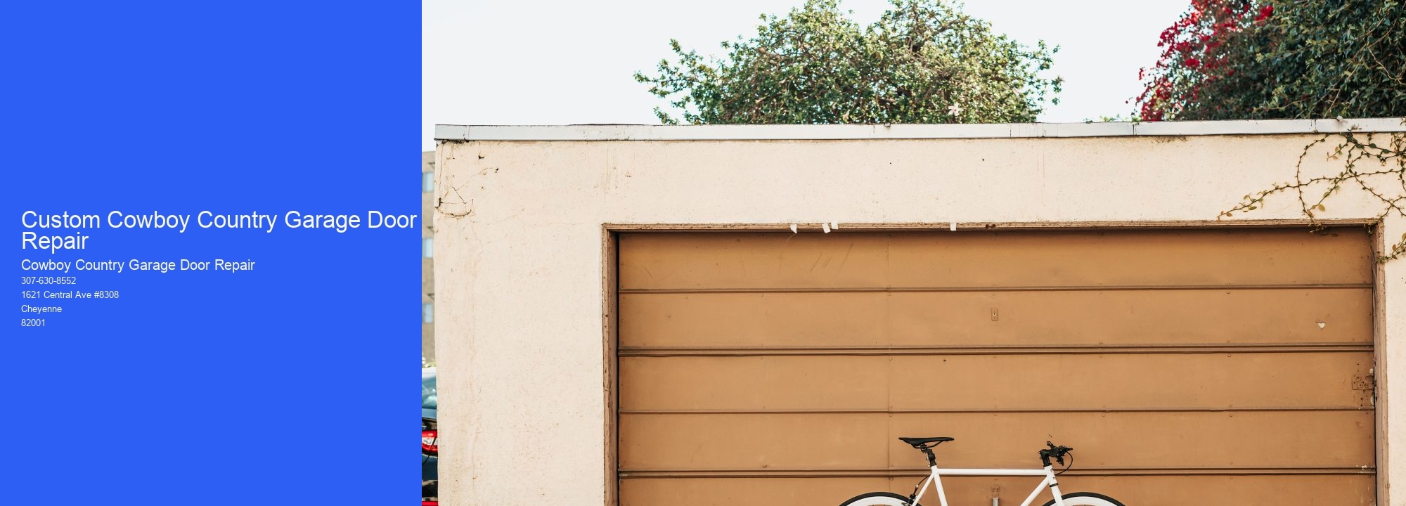 Custom Cowboy Country Garage Door Repair